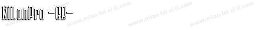 MILanPro -GB字体转换